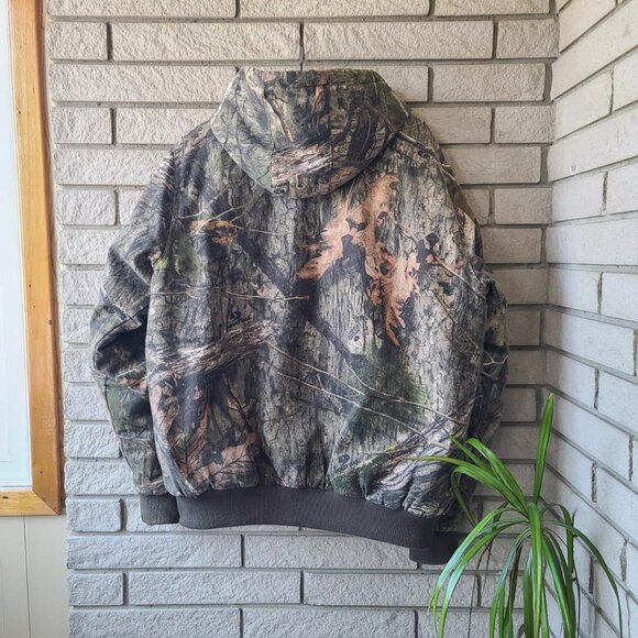 'Mossy Oak' Realtree camouflage carhartt style heavy work jacket men's L - Picture 2 of 3